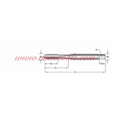 UNC Machine Tap Straight Flute Dormer E225, E275